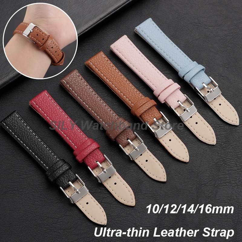 Suede Strap Watch - Correa de reloj de cuero ultrafina