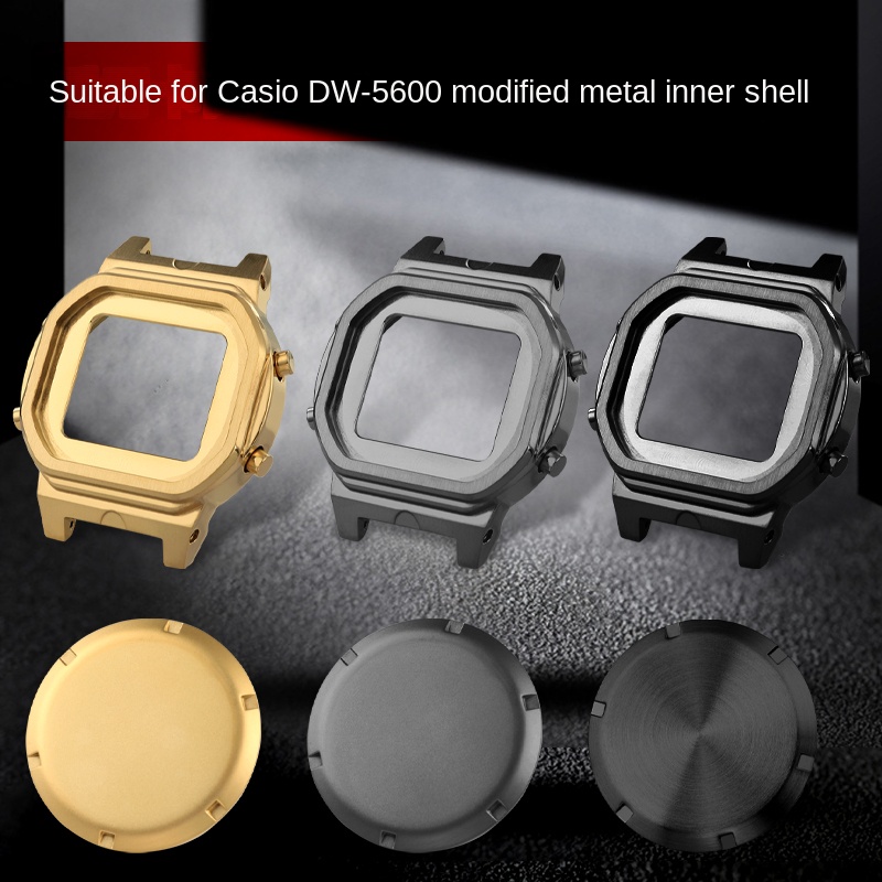 Casio Watch G-Shock Dw-5600 - Caja interior de acero inoxidable para