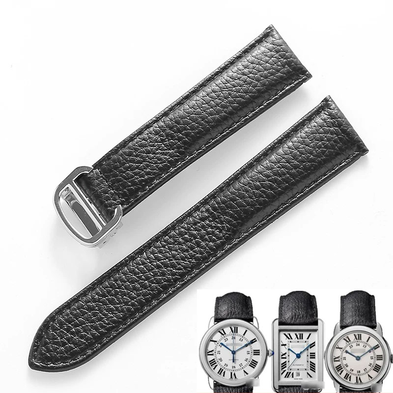 Correa de reloj de cuero genui - Cartier Watch Tank reseña y precio
