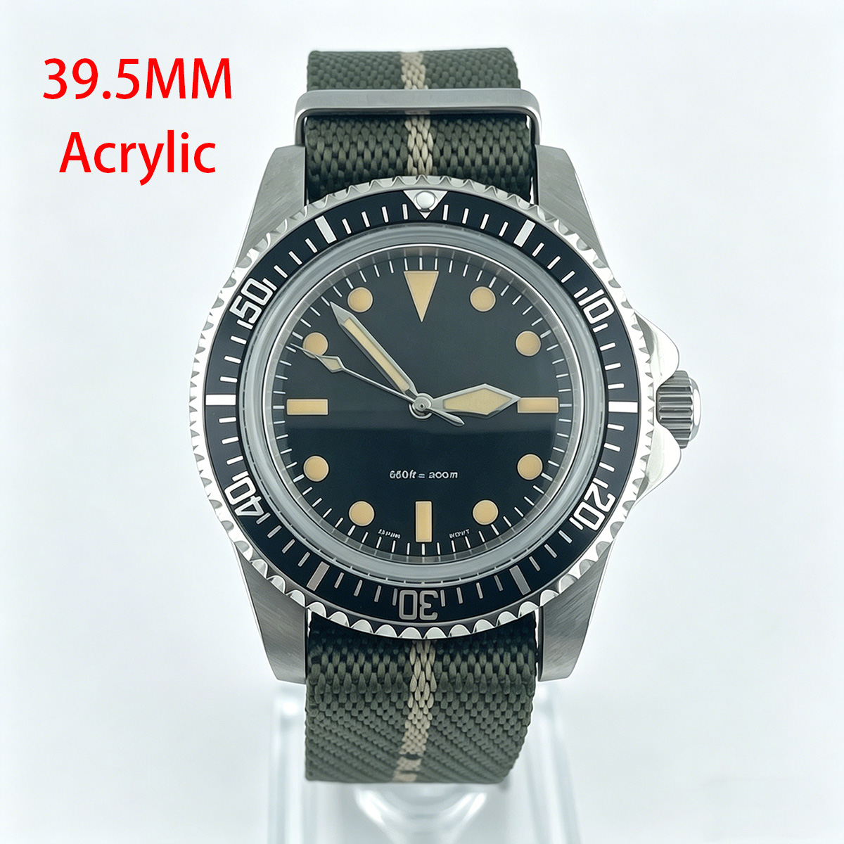 Reloj de buceo retro de 39.5mm - Tropic Strap Vintage reseña y precio